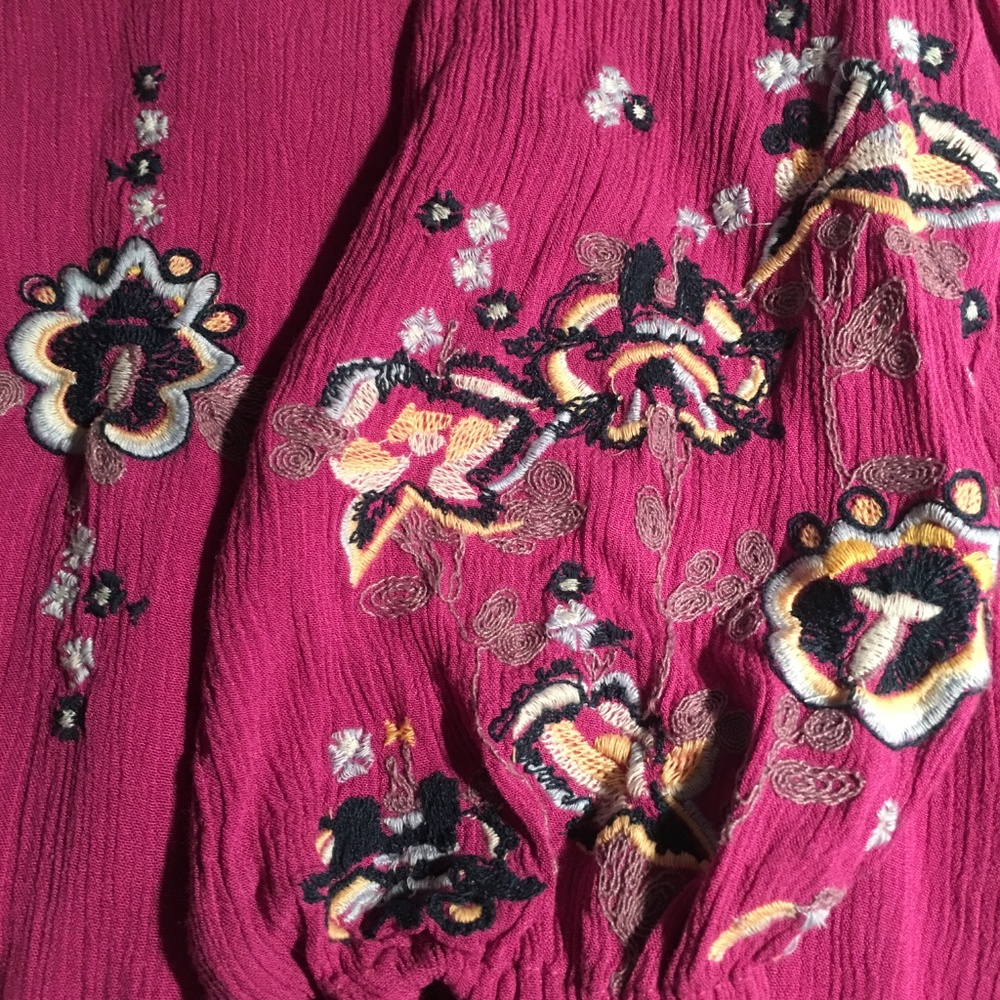 Free People Lilac Embroidered Mini Dress - Picture 3 of 8